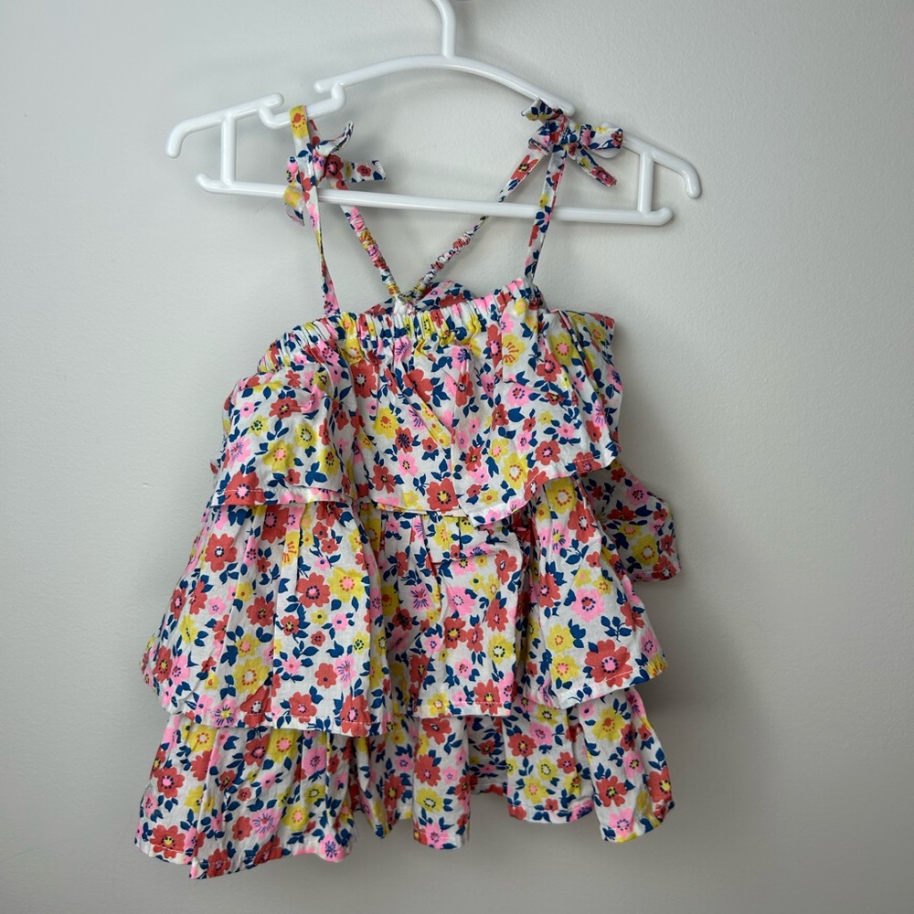 Floral Ruffle Tiered Dress